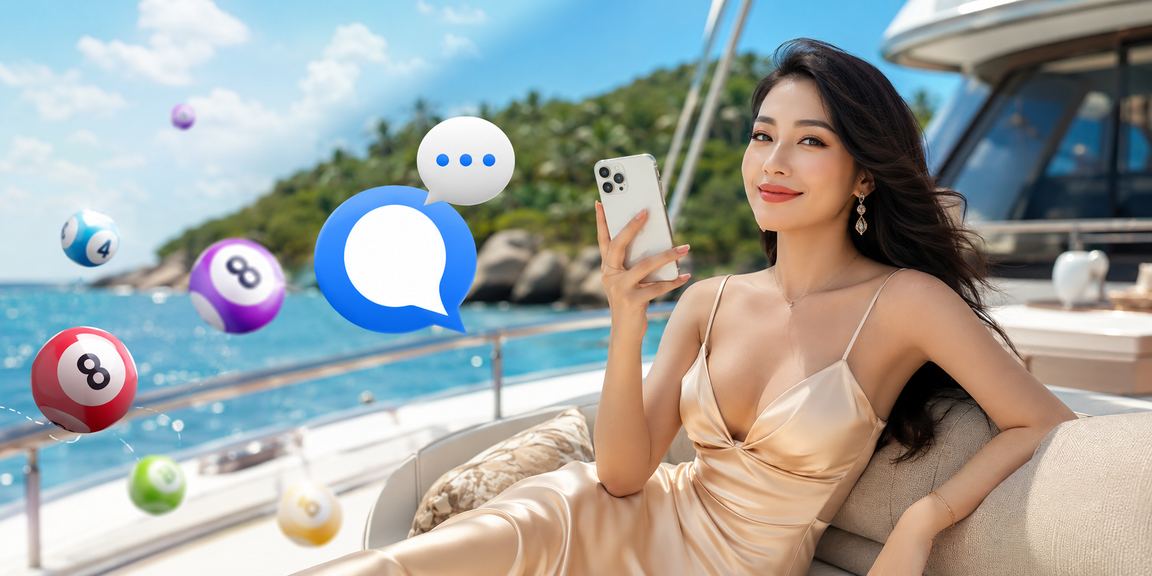 Người dùng tại Buôn Ma Thuột ngồi uống cà phê và kiểm tra khuyến mãi xổ số trực tuyến trên điện thoại
