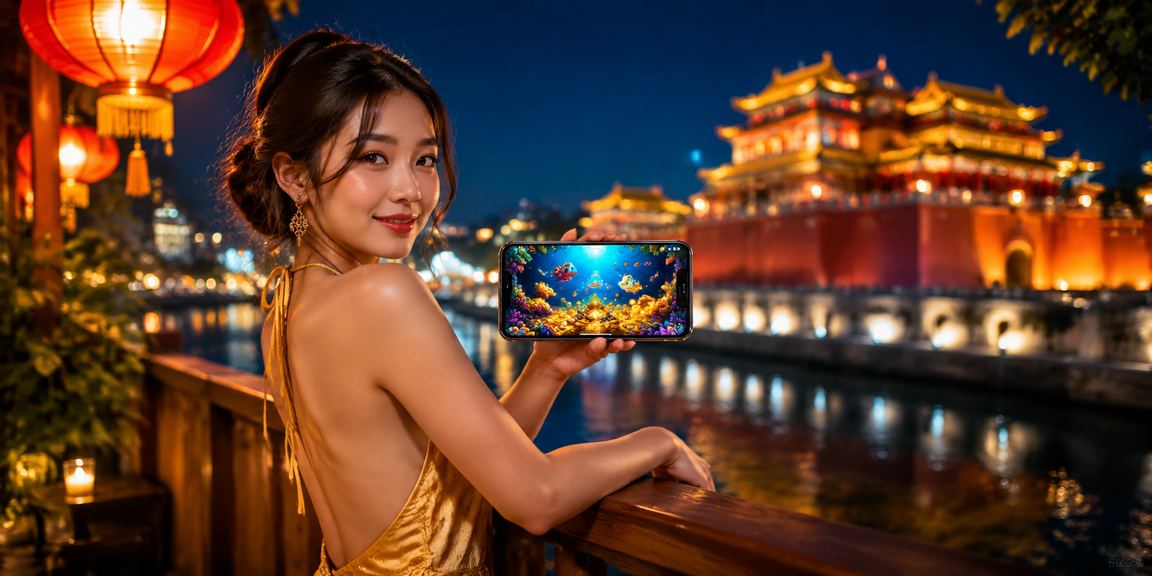Người dùng tại Hội An mở ứng dụng casino trên điện thoại dưới ánh đèn lồng lung linh
