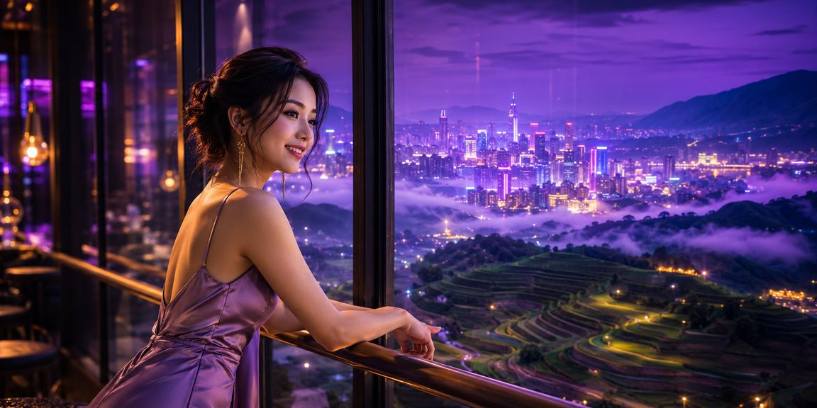 Không khí cá cược thể thao sôi động về đêm tại Sa Pa với ánh đèn neon rực rỡ